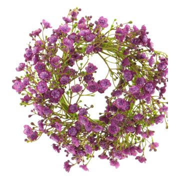 Corona artificiale di velo di sposa LITAGO, viola, Ø20cm