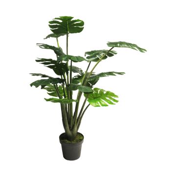 Pianta artificiale di Philodendron Monstera Deliciosa LEJING, vaso decorativo, 120 cm