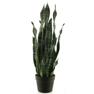 Sansevieria artificiale ANQING in vaso decorativo, verde, 70 cm