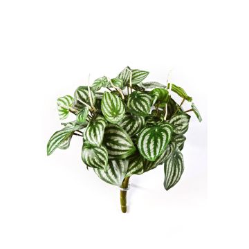 Fittonia artificiale JANDIRA su stelo, verde-bianco, 30cm