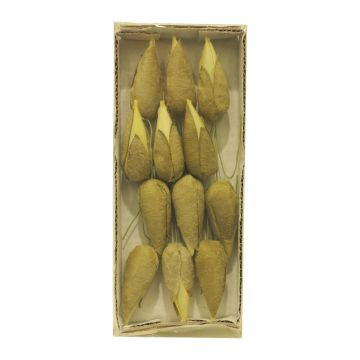 Boccioli di magnolia artificiali ANYILIN, 12 pezzi, marrone crema