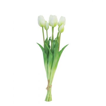 Bouquet di tulipani artificiali LONA, bianco, 45 cm, Ø15 cm