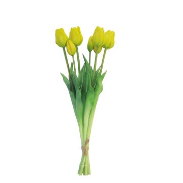 Bouquet di tulipani artificiali LONA, giallo, 45 cm, Ø15 cm