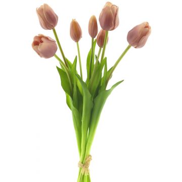 Bouquet di tulipani artificiali LONA, viola chiaro, 45 cm, Ø15 cm