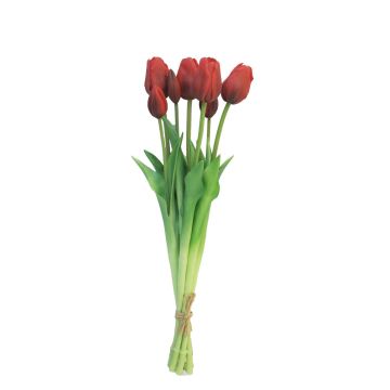 Bouquet di tulipani artificiali LONA, rosso-nero, 45 cm, Ø15 cm