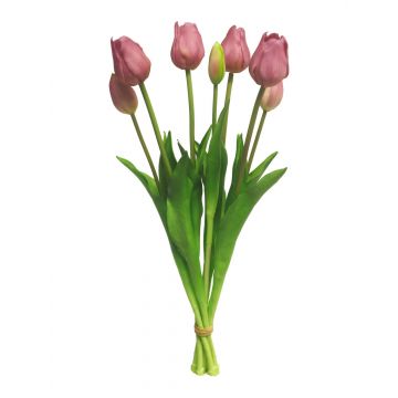 Bouquet di tulipani artificiali LONA, malva, 45 cm, Ø15 cm