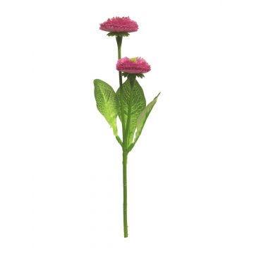 Ramo artificiale di bellis CHUANG, rosa, 30 cm