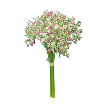 Mazzo artificiale di velo di sposa CECILIA, rosa, 30 cm