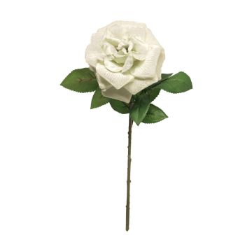 Rosa di velluto YUFAN, crema, 45 cm