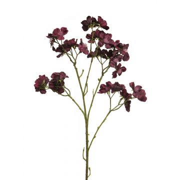Ramo di corniolo artificiale SHIYU con fiori, viola, 75 cm