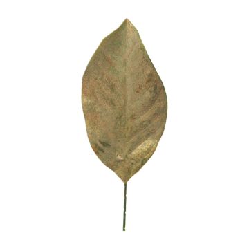 Foglia di magnolia artificiale SHIJUN, 12 pezzi, oro, 30 cm