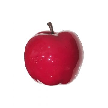 Mela artificiale LINSHUO, rosso lucido, 14 cm
