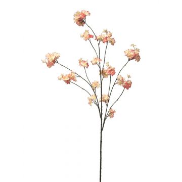Ramo artificiale di prugna OUNALI con fiori, rosa-crema, 125 cm