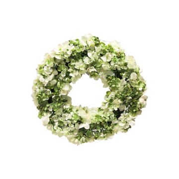Corona di ortensia artificiale MUSHANA, verde crema, Ø40cm