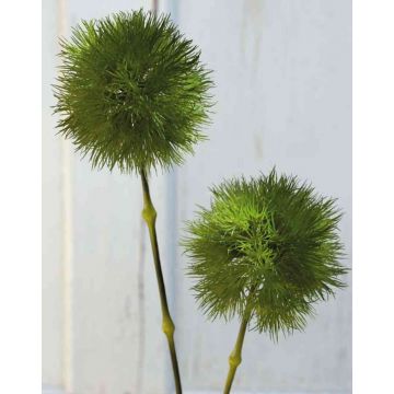 Pannocchia d'erba artificiale di cotone ZORRO, bianco-verde, 45cm