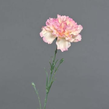 Garofano artificiale VANERA, rosa-bianco, 60cm, Ø8cm