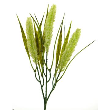 Pennisetum artificiale DEMIN, pannocchie, verde crema, 28 cm