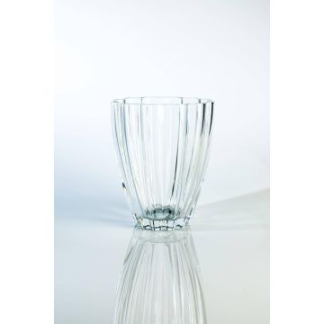 Vaso di fiori in vetro BEA, trasparente, 17cm, Ø14cm