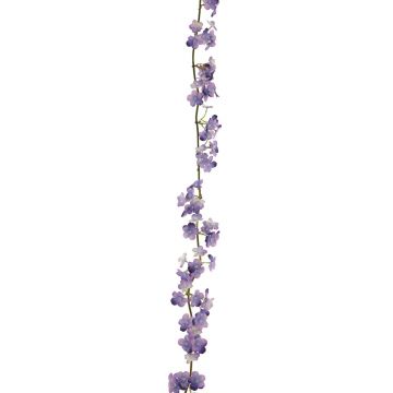 Ghirlanda di fiori artificiali di ciliegio YANZHEN con fiori, viola, 160cm