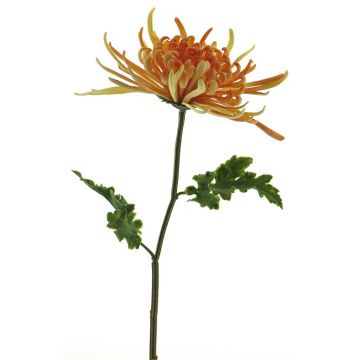 Crisantemo decorativo YASULI, giallo-arancione, 70 cm