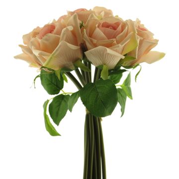 Bouquet artificiale di rose LANXIA, rosa, 25 cm