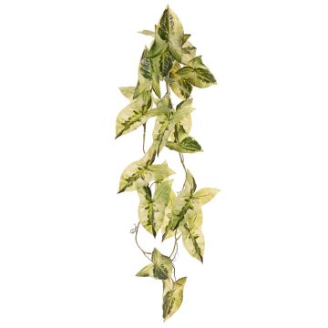 Pianta artificiale Syngonium LENFYN, bastoncino, pendente, verde, 90 cm
