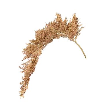 Ramo artificiale di sorgo BOTTO con spighe, beige-rosso, 95 cm