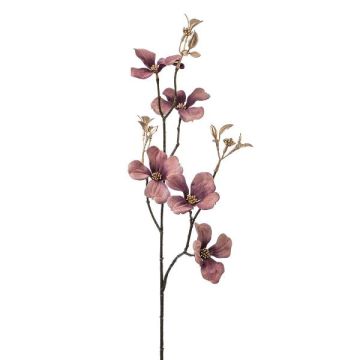 Ramo decorativo corniolo KROVEX, viola-oro, 70 cm