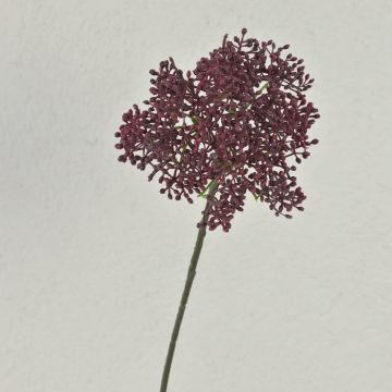 Viorella VARINKA con boccioli, effetto secco, rosso bordeaux, 55 cm