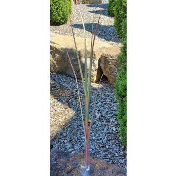 Erba della pampa artificiale SINDRINA su bastone, verde-rosa, 115 cm