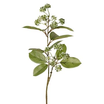 Ramo di corniolo artificiale PANGO con gemme, verde-bianco, 70 cm