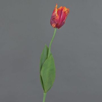 Fiore artificiale papagallo UAKARI, rosso-rosa-arancione-verde, 65 cm, Ø 6 cm