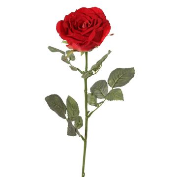 Rosa finta HUSA, rossa, 75 cm, Ø10 cm