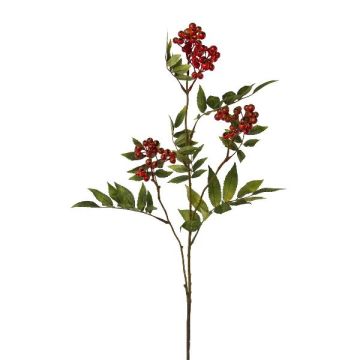 Ramo artificiale di sorbo FRALIM con bacche, rosso, 85 cm