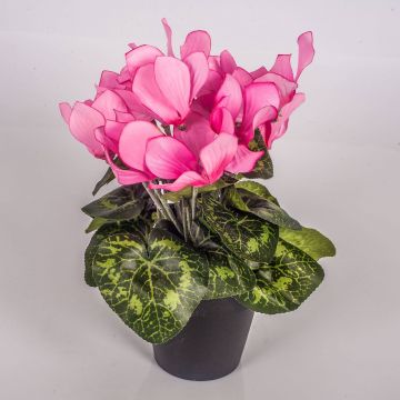 Ciclamino finto HEIDI in vaso decorativo, rosa, 25cm, Ø5-8cm