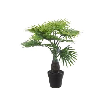 Livistona rotundifolia artificiale DAROKO in vaso decorativo, 45cm