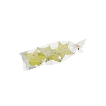 Fette di frutta a stella artificiale ANIKI, 4 pezzi, giallo, Ø6cm