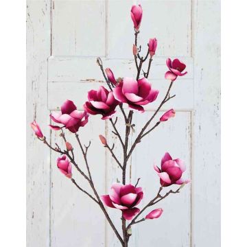 Ramo di magnolie finte YONA, rosa-fucsia, 130cm