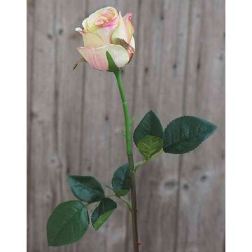 Rosa artificiale SAPINA, giallo-rosa, 60cm, Ø6cm