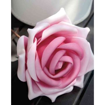 Rosa artificiale REGINE, rosa, 30cm, Ø16cm