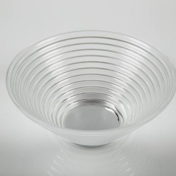 Ciotola di vetro SELMA, trasparente, 8cm, Ø19cm