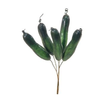 Cetriolo decorativo TAHLEE, 6 pezzi, verde, 12cm