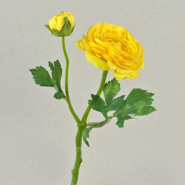 Ranuncolo artificiale KALEA, giallo, 35cm, Ø9cm