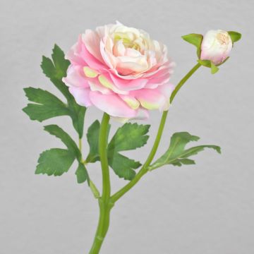 Ranuncolo finto KALEA, rosa, 35cm, Ø9cm
