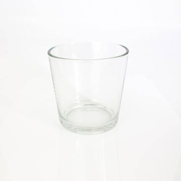 Vaso da piante in vetro ALENA, trasparente, 19cm, Ø18,5cm