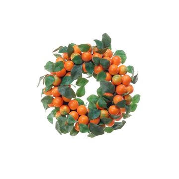 Corona decorativa KERRIE di mandarini, arancione, Ø30cm