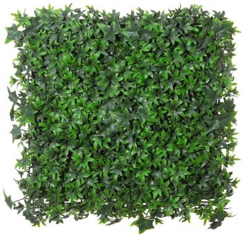 Siepe artificiale / Stuoia di edera ESINA, verde, 50x50cm