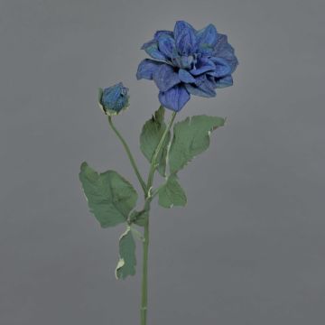 Ramo di fiori artificiali dalia GINGER, Eco Collection, blu reale, 60 cm, Ø 10 cm