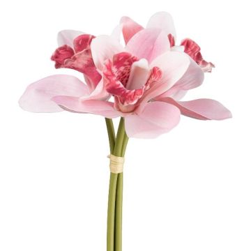 Mazzo di fiori artificiali orchidea Cymbidium VOTEM, rosa, 25 cm