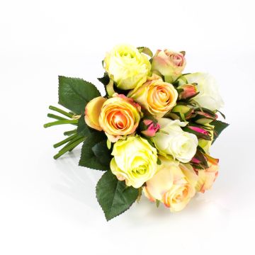 Mazzo di rose finte MOLLY, albicocca, 30cm, Ø20cm